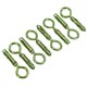 image 5 of 6mm Close Hook Anchor Eye Bolt Rawl Expansion Bolts Shield Wall 40 Pack