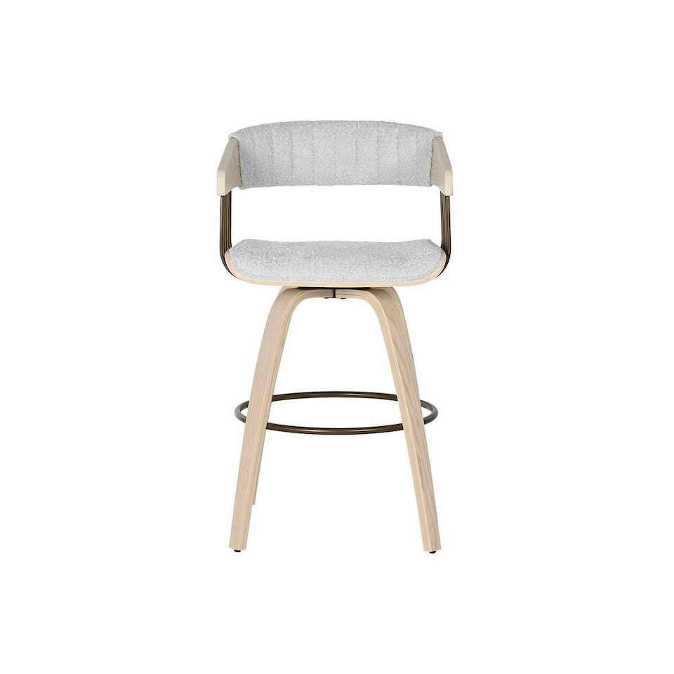 image 1 of Dining Chair Home ESPRIT Grey Polyester Wood 51 x 55 x 91 cm Grey