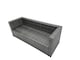 image 5 of Fimous Rattan Garden Furniture Dining Set 9-seater Patio Coffee Table Sofa Set with 2 Small Stools 2 Side Tables Dark Grey Mixed