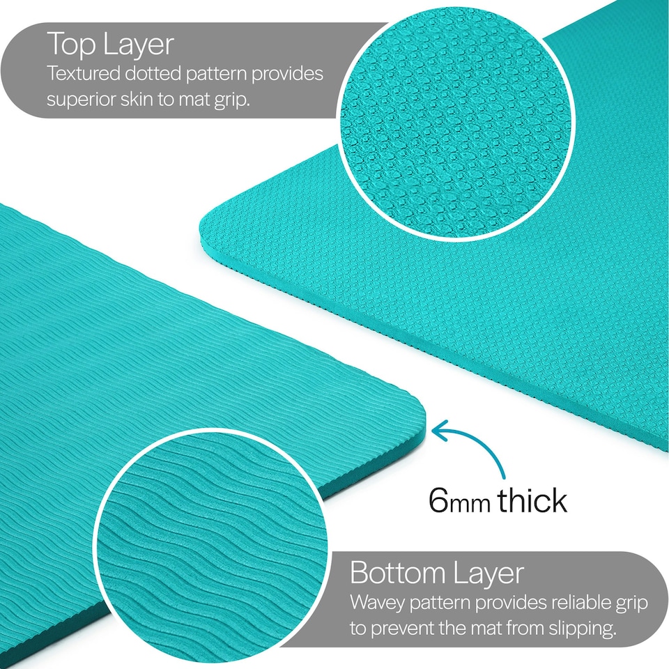 image 1 of Extra Large Exercise Mat (183cm x 116cm) - Green