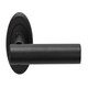image 3 of Golden Grace 6 Pairs Straight T-Bar Door Handles on Round Rose in Matt Black Finish Black