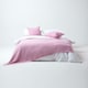 image 4 of Homescapes Cotton Cable Knit Pastel Pink Cushion Cover - 45 x 45 cm | Pink | Pink | 45 x 45 cm