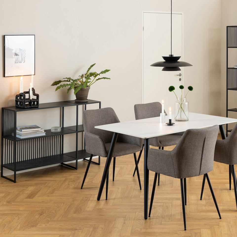 image 1 of Strington Bookcase with 2 Shelves in Black