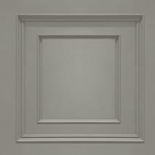 Belgravia Amara Wood Panel Vinyl Textured Wallpaper - Silver - 10m x 53cm Silver