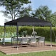 image 2 of Outsunny 3 x 3M Garden Pop Up Gazebo Height Adjustable Marquee Party Tent Wedding Canopy with Carrying Bag, Black