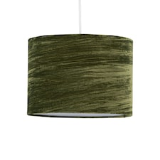 Modern Green Crushed Velvet 33cm Easy Fit Ceiling Light Shade Pendants Green