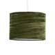 image 1 of Modern Green Crushed Velvet 33cm Easy Fit Ceiling Light Shade Pendants Green