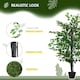 image 5 of Outsunny 145cm Artificial Banyan Plant Faux Decor Tree w/ Pot Indoor