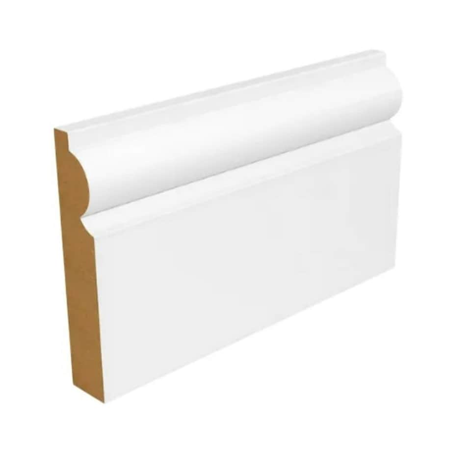PACK OF 10 (Total 10 Units) - 14.5mm MDF Torus Skirting 14.5mm x 119mm x 4200mm