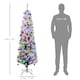 image 7 of HOMCOM 6' Artificial Christmas Tree with Flocked Tips, LED Lights, Decoration