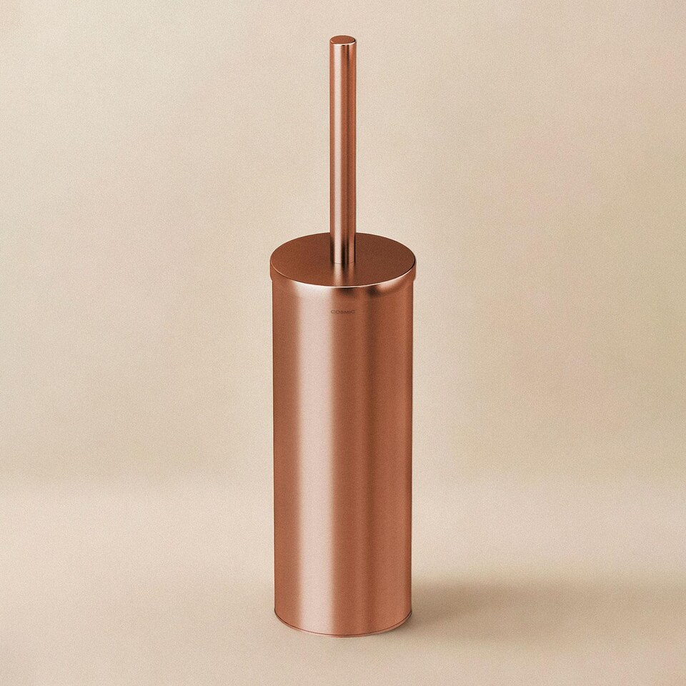 image 1 of COSMIC Toilet brush & holder, Brushed copper PVD, LOGIC Collection