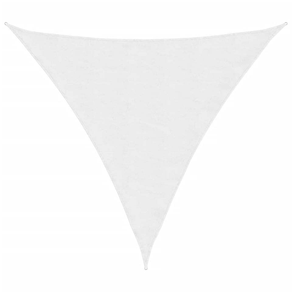 Sunshade Sail Oxford Fabric Triangular 3.6x3.6x3.6 m White Tesco