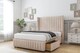 image 3 of Sloomy Marlborough Sand Naples Divan Bed With Mattress 2 Drawers Footend With 54" Wingback Headboard & 12" Matching Footboard 6' Super King | Cream | Sand | Super King | 1