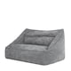 image 1 of icon Cecilia Bean Bag Sofa Grey Giant Chenille Bean Bag Chair Grey