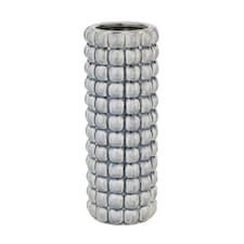 Seville Collection Bubble Vase - Ceramic - L12 x W12 x H32 cm Grey