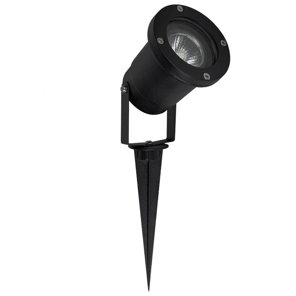 image 1 of ValueLights Derwent Pack of 2 Black Outdoor Light (Multi-Installation)