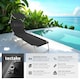 image 2 of Sun Lounger - foldable, adjustable sunroof, 4-step backrest, head cushion | Black | black | 1