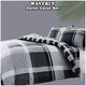 image 8 of VELVETIO Waverly Check Duvet Cover Set Reversible Polycotton Easy Care Beddings Purple | King