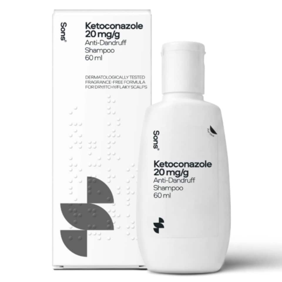 image 1 of Sons Ketoconazole 2% Anti-Dandruff Shampoo, Medicated Scalp Treatment, 60ml