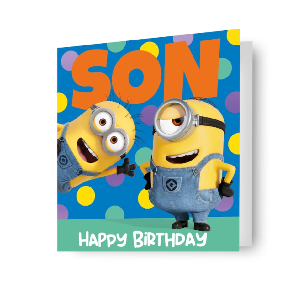 image 1 of Despicable Me Son Birthday Card