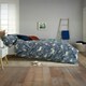 image 5 of Woodland Folk Cotton Blend Duvet Cover Set – Forest Print Bedding Green | King