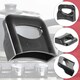 image 8 of SPARES2GO Side Pan Handle Curved Black Bakelite Saucepan Pot Steamer Pressure Cooker Cookware Grip Replacements (70mm, Pack of 2) Black