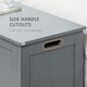 image 5 of HOMCOM Storage Box Toy Chest Cabinet Unit Organizer with Safety Hinges White