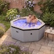 image 4 of Wave Como 6 Person Eco Foam Hot Tub, Graphite Grey