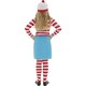image 3 of Wheres Wally? Girls Wenda Costume Set - White/Red/Blue - 7-9 Years 7