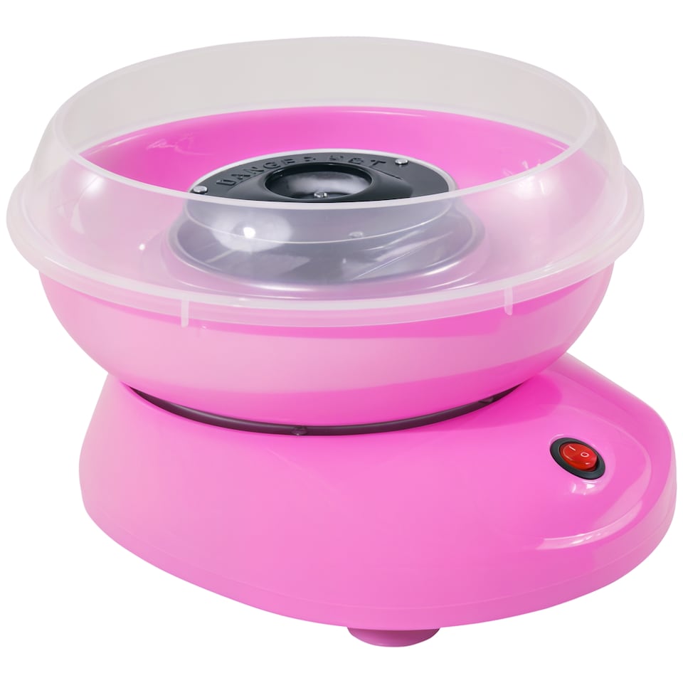 image 1 of HOMCOM Candy Floss Machine Electric Cotton Candy Maker Gadgetry 450W (Pink)