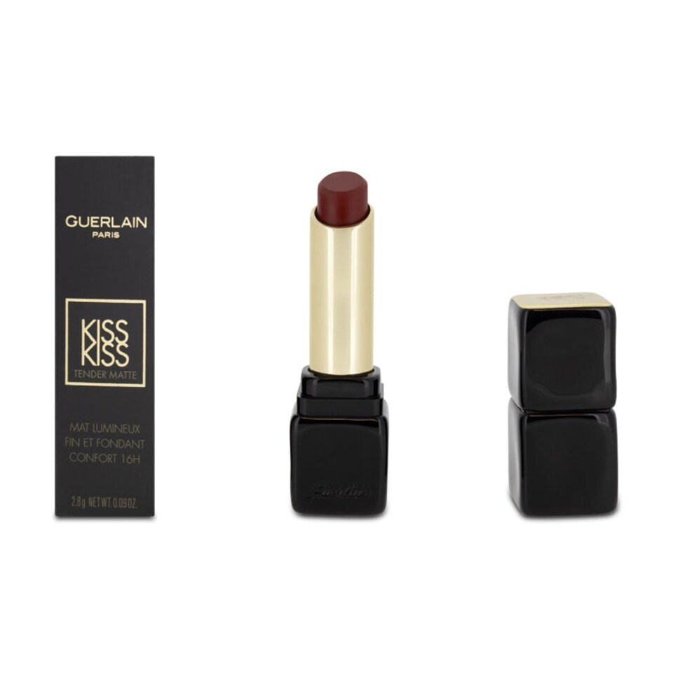 image 1 of Guerlain Kiss Kiss Tender Matte Lipstick 999 Eternal Red N/A