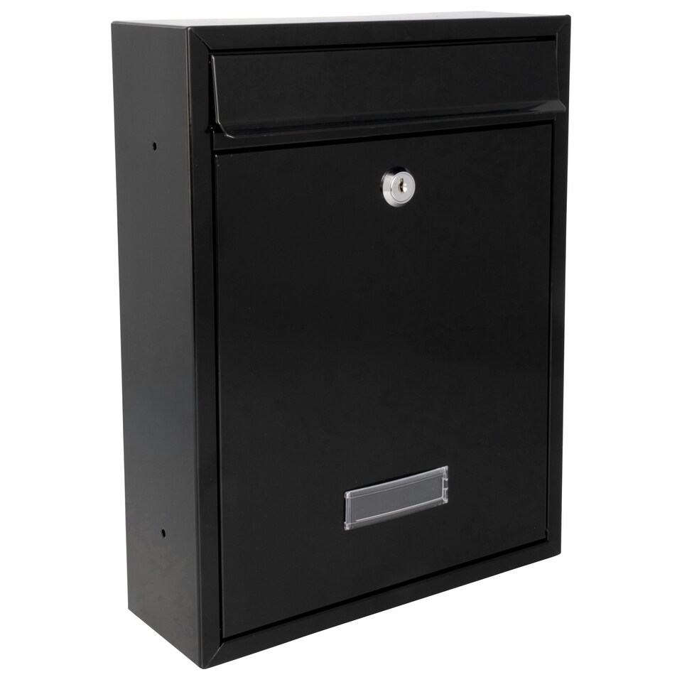 image 1 of Burg-Wachter Trent Wall Mounted Galvanised Steel Lockable Post Box - 26x34x9cm Red