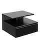 image 1 of Ashlan Bedside Table with 1 Drawer in Black