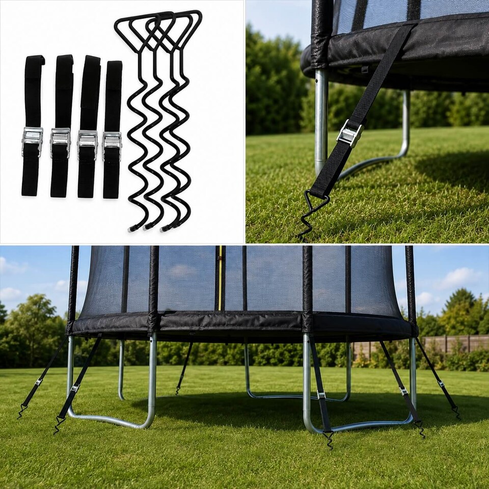 image 1 of JumpPRO® Trampoline Winter Tie Down Kit