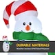 image 5 of HOMCOM 4ft Inflatable Christmas Snowman Decoration LED Lights for Lawn Garden