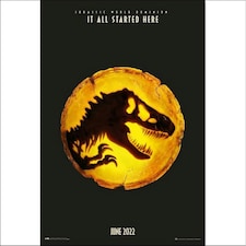 Jurassic World: Dominion It All Started Here Poster - Black/Yellow - One Size