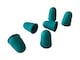 image 4 of Pack of 72 Green No.0 Rubber Thimblettes - Small Thimble Finger Cones