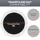 image 4 of SPORTNOW Trampoline Mat with 42 V-Hooks, for 8ft Trampoline, Black