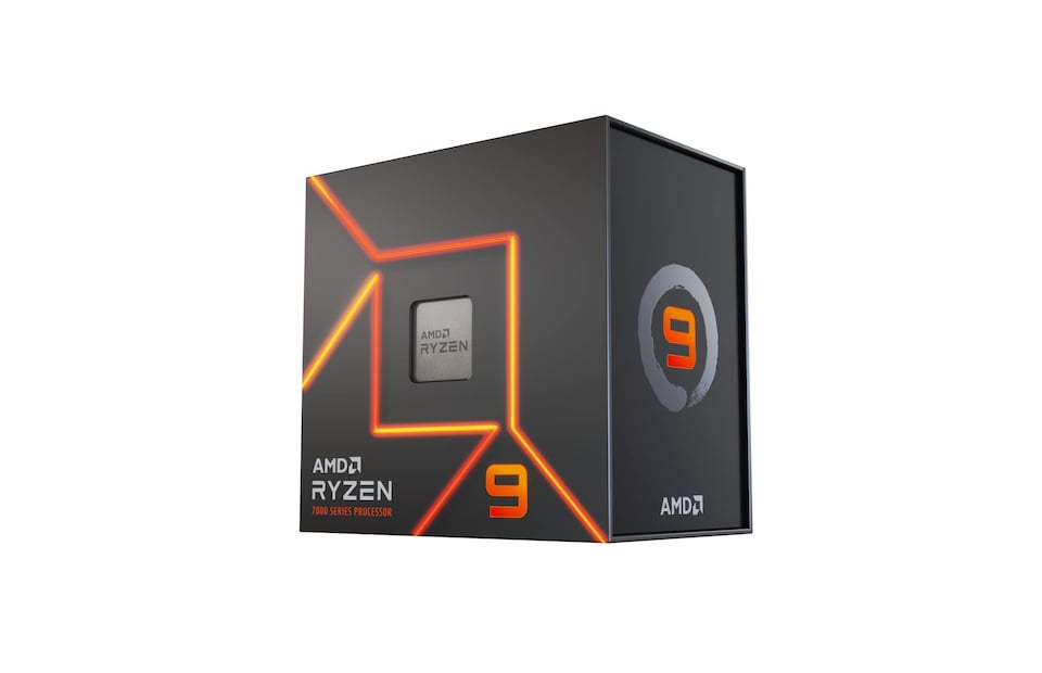 image 1 of Ryzensets 9 7900X Processor (integrated Radeon Graphics, 12 cores/24 threads, 170W TDP, AM5 Socket, 76MB cache, up to 5.6 GHz max boost, no cooler)