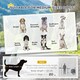 image 7 of PawHut Pet Bicycle Trailer Dog Cat Bike Carrier Water Resistant Blue Outdoor