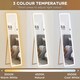 image 5 of HOMCOM Dimming Full Length Mirror w/ Lights Standing Leaning Wall Mount Oak