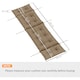 image 7 of Outsunny Sun Lounger Cushion Only, Garden Lounge Chair Cushion, Light Grey 