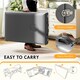 image 5 of HOMCOM Foldable Massage Bed with Beech Wood Legs Face Cradle Armrests Grey Grey