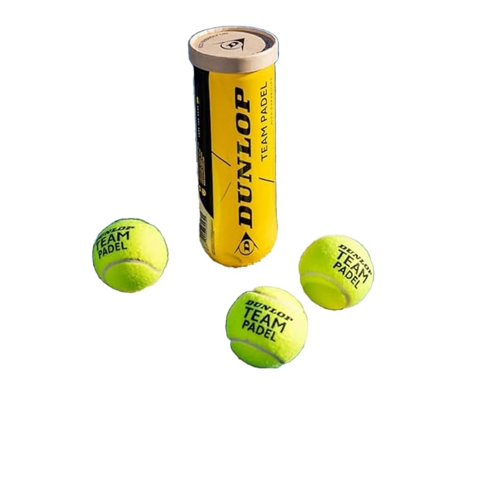 image 1 of Dunlop Padel Ball (Pack of 3) - Yellow - One Size