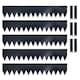 image 1 of Metal Garden Border Edging 1m Saw Tooth Spikes - Set of 5 | Grey | Grey