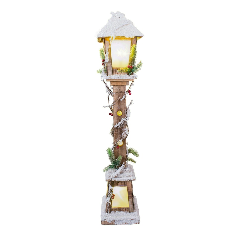 image 1 of The Christmas Workshop 71200 Snow Topped Wooden Lamppost