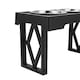 image 7 of Living and Home Adjustable Height Pet Bowl for Dogs & Cats – Ergonomic, Non-Slip Feeding Station | Black