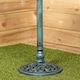 image 4 of 63cm Verdi Green Traditional Garden Patio Resin Bird Bath | Green | Green