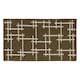image 2 of JVL Vector Indoor Machine Washable Doormat 40x70cm, Brown