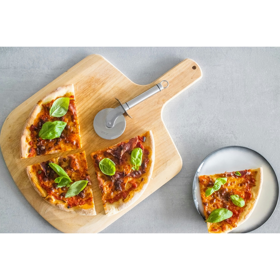 image 1 of KitchenCraft Pizza Cutter Silver Stainless Steel